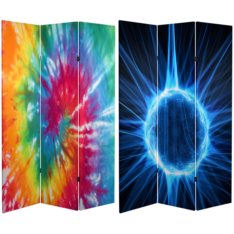 Cloison réversible en toile Tie Dye, Teinture Tie Dye