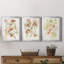 «Abstracting Flowers I», ensemble de 3 peintures sur toile encadrées-1771802721-1771802725