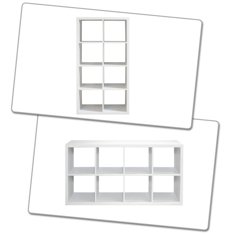 Nirwat Simple and practical Bookcase with storage compartments and wooden frame is suitable for bedroom and living room, study room, office