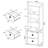 Geary 3-Shelf Bookcase USB And Lockable Drawer-1057283849
