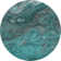 Premium Machine Washable Cerrito AMF599 Teal Rug