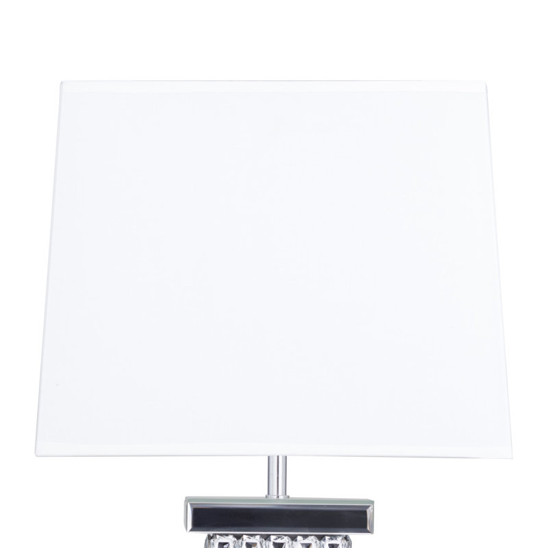 Lampe de table argentée 28,5 "Andreaus