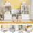 55.1"W Cube Bookcase, Bookshelf with Removable Drawers-933267335