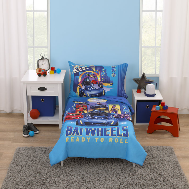 NoJo Batwheels Ready To Roll Toddler Collection Toddler Bedding Set