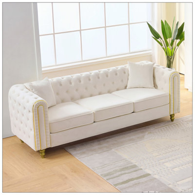 Canapé moderne 3 places + 3 places, canapé 3 + 3 places Comfy Velvet
