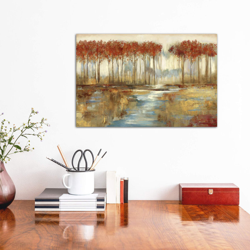 Gracious Landscape by Allison Pearce - Wrapped Canvas Painting, 30.48 cm H x 45.72 cm W