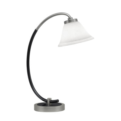 Ashel Desk Lamp Shown With 7" White Muslin Glass