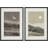 Sun And Moon " Crescent Moon Shining Sun Watercolor Landscape " 2 - Pieces-71660203-71660204