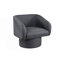 Fauteuil d'appoint pivotant classique, fauteuil confortable-10136891