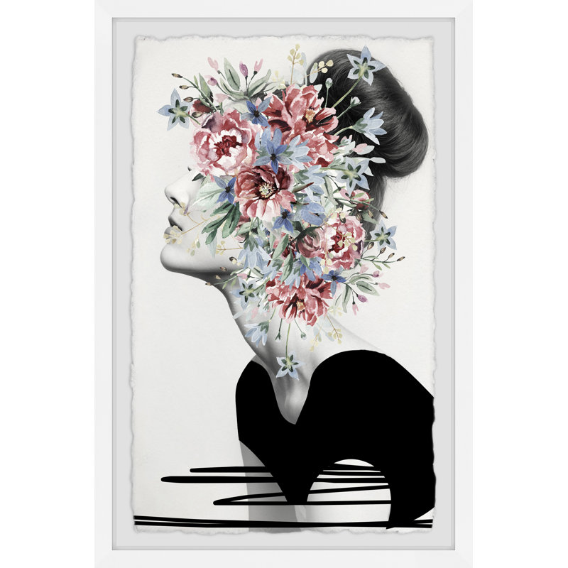 Flower Flower par Marmont Hill - peinture encadrée, H 36 po x l 24 po x P 1,5 po