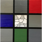 Mini-Square Mosaic Color Grid Painting by Eddie Bruckner