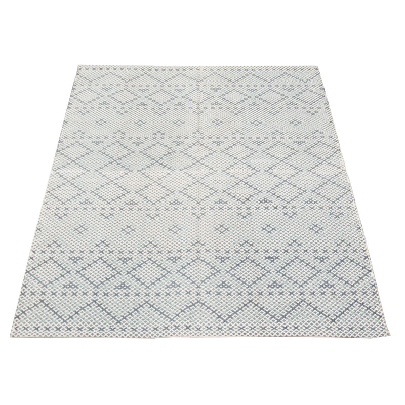 Tapis crème Fab Dhurrie 4 pi 6 po x 6 pi 6 po