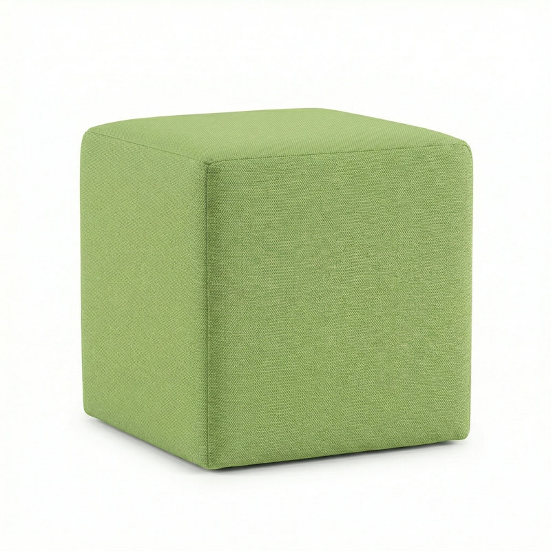 Berlin Gardens Lilly Hive 16" Square Pouf, Lemon 