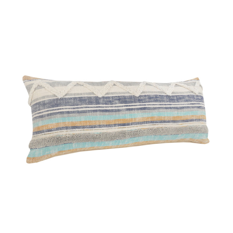 Rectangular Cotton Pillow Cover & Insert, Polyester/Polyfill