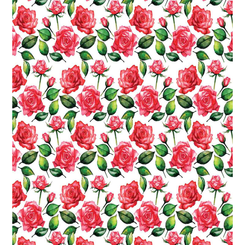 Cottage Americana Polyester Floral Duvet Cover