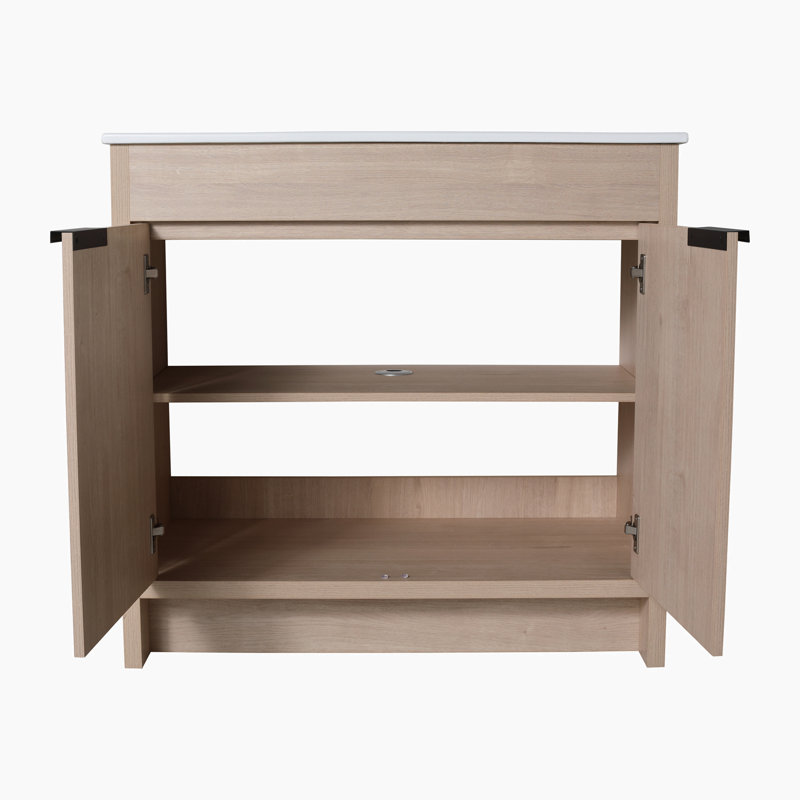 Meuble-lavabo sur pied simple avec plateau 35,86 Craiganee