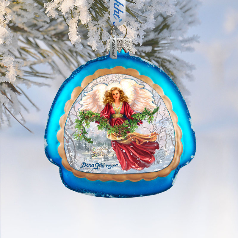 4.5'' Glass Holiday Shaped Ornament