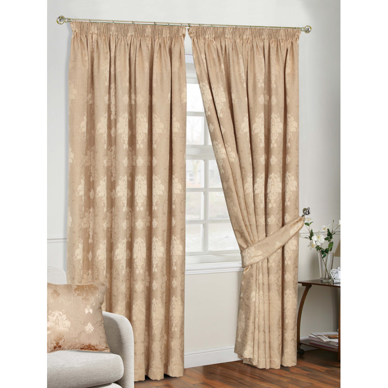 Bonita Room Darkening Pair, Gold, 228 W x 137 D cm