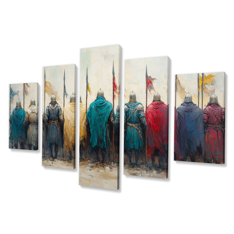 «Viking Warriors Landscape II - Vikings», ensemble de reproduction d'art mural