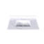 Comptoir de meuble-lavabo blanc Carrara de 37 pouces avec trou de robinet pré-percé et dosseret de 4 pouces Iverra (lavabo seulement)-124006319-124006323