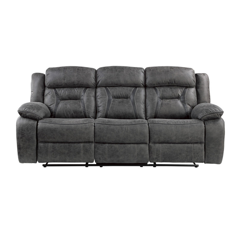 Ensemble de salon double inclinable gris Chistine Hill