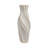 Modern Stoneware Vase with Sculptural Swirl Design - Decorative White Table Vase for Contemporary Living Room, Bedroom, or Office Decor - 20" Tall Elegant Accent for Floral Arrangements or Standalone Display-1030542459