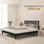 Base de lit plateforme en bois massif de qualité supérieure avec tête de lit Kaylin - capacité de 800 lb, sans sommier, convient à tous les matelas-380458355-380458354