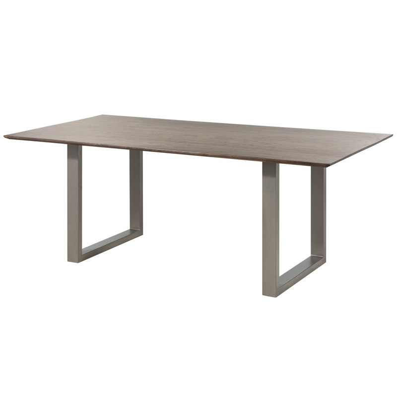 Dining Table, H76 x L180 x W90cm, Grey, Silver