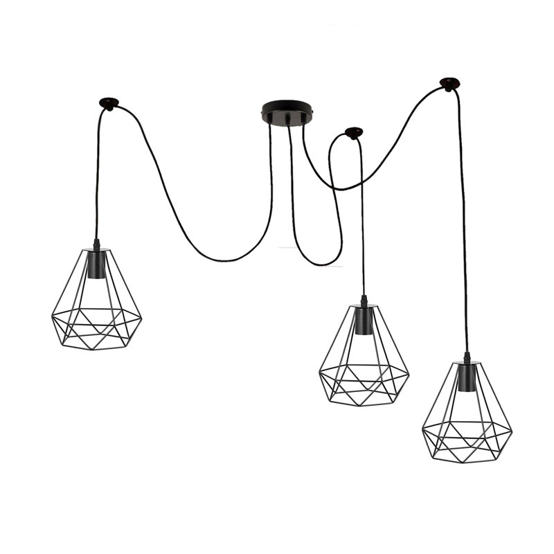 Julietta 3 - Light Black Cluster Pendant