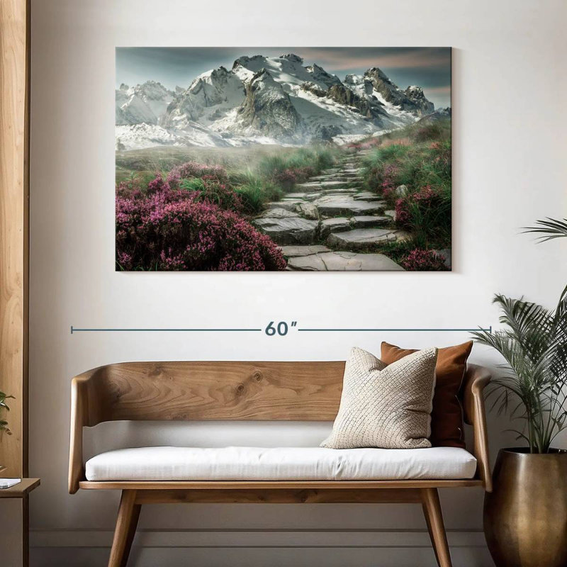 Alvord Scenic Snowy Mountain, H 32 po x l 48 po