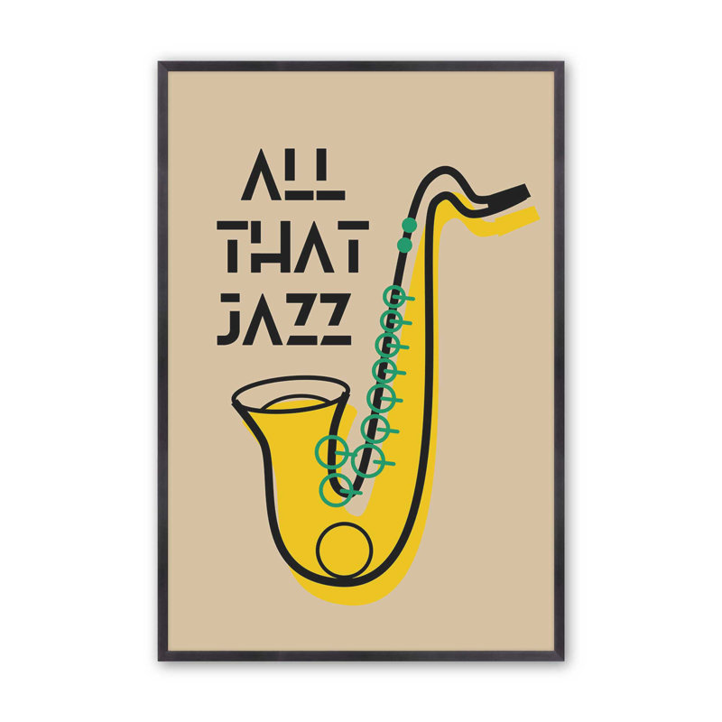 All That Jazz Print, Zinc patiné