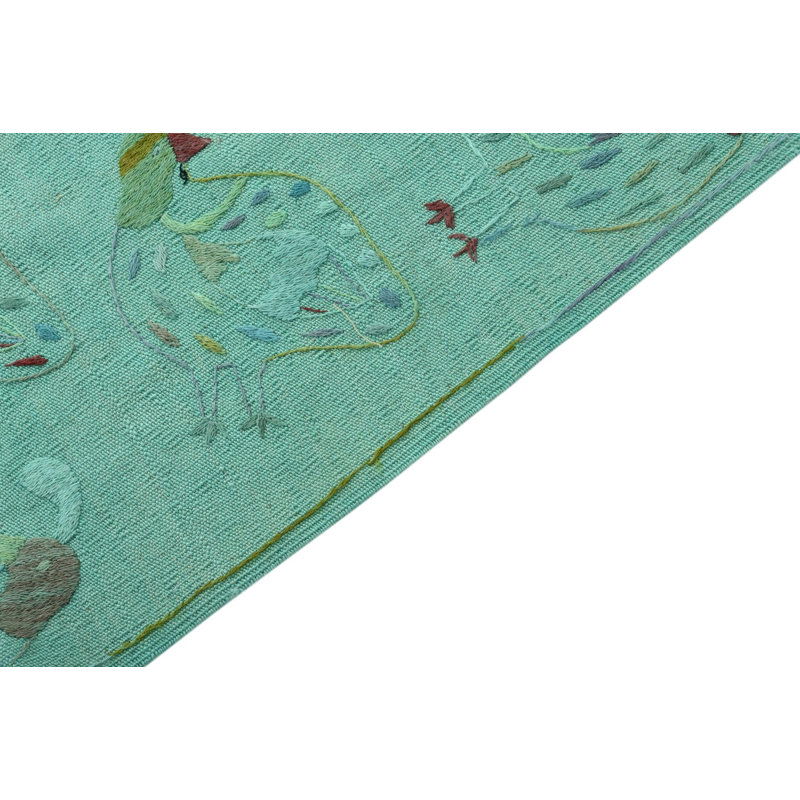 Tapis 6 po x 9 po turquoise