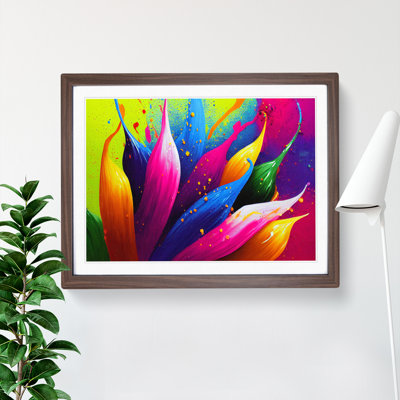 Dashing Flower Splash - Framed Print