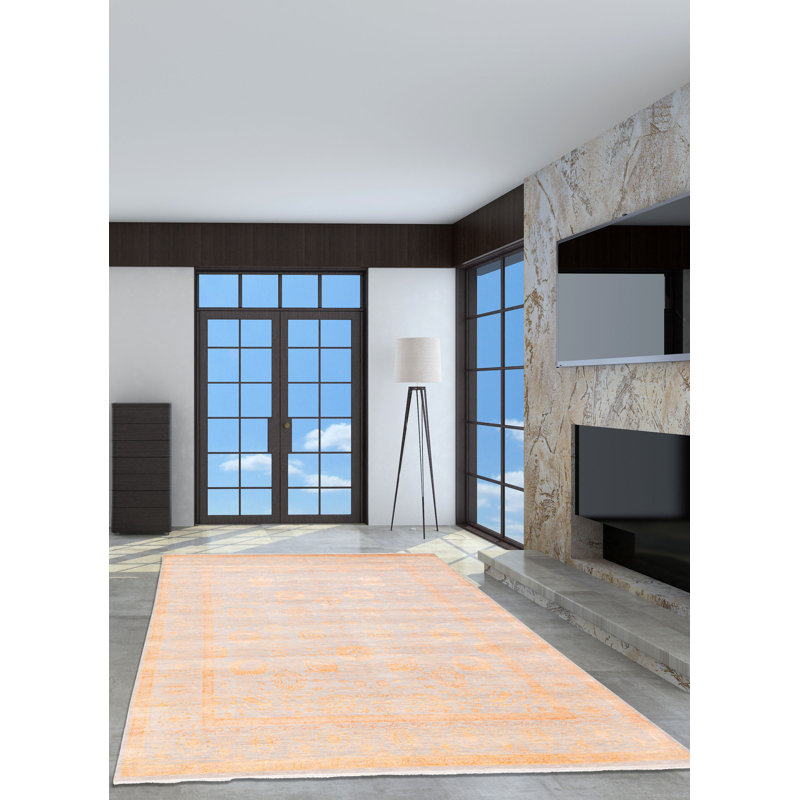 Tapis Brigitte Grey, Orange 9'2" x 12'0"