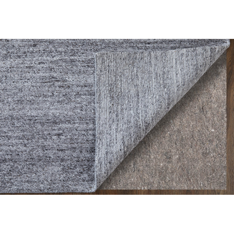 Finley Modern Solid Area Rug by Thom Filicia, Rectangle 3'6" x 5'6", Charcoal