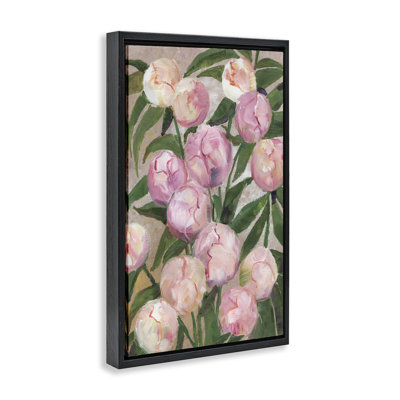 Cadre flottant Valony Painterly Pe pivoines, design par 1x
