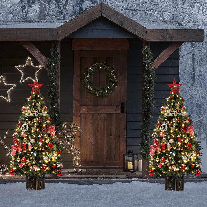 54' H Lighted Artificial Christmas Tree