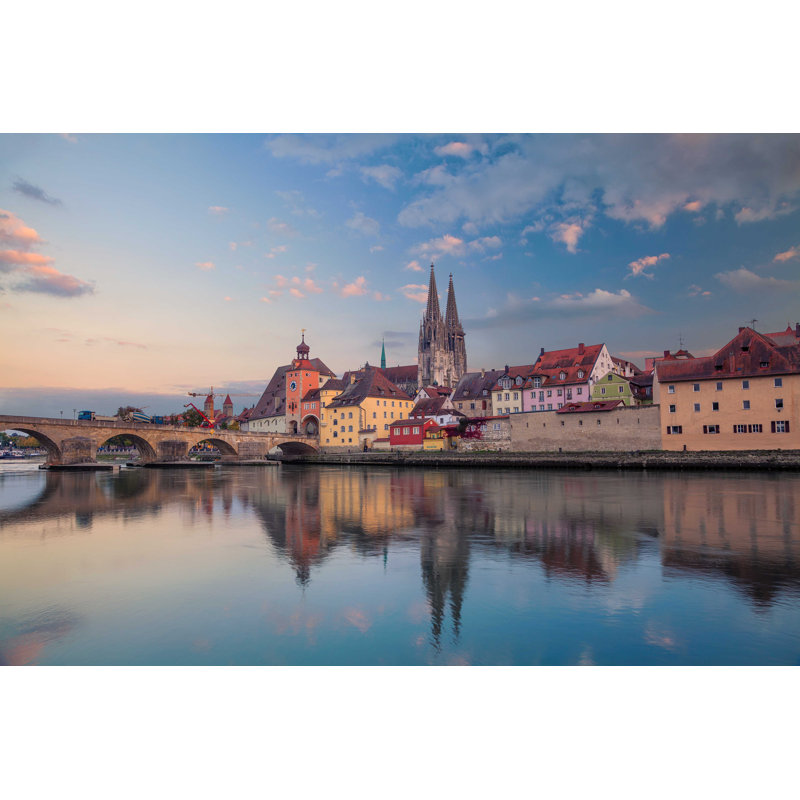 Regensburg - Photographie sur toile tendue, H 8 po x l 12 po