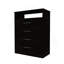 Commode Atlanta, chambre à coucher, noir-580346166