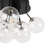 1 - Light Cluster Seeded Glass Glass Semi Flush Mount