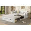 Lit de jour double avec bureau amovible, tiroirs de rangement et table d'appoint hydraulique, blanc-1373588245-1373588247