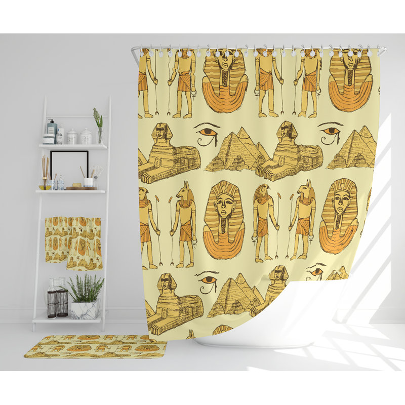 Nether Polyester Shower Curtain Set