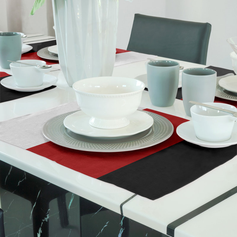 Récapitulatif de 18 po Louisville, Rouge moyen / blanc, Polyester sergé