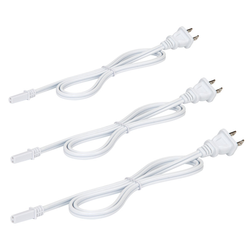 Ultra Slim Linear Light Power Cable, 3pk