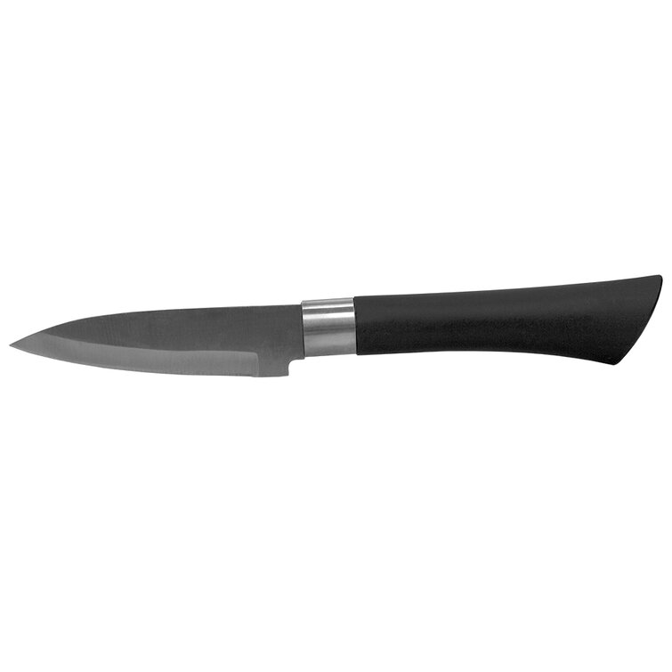 Home Basics Stainless Steel Knife Set with Knife Blade Sharpener