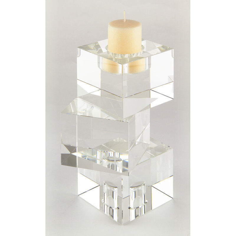 Porte-votive en cristal stacked cubes, H 7 po x l 5 po x P 5 po