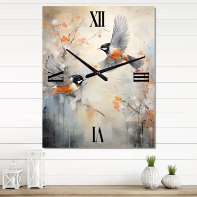 Horloge murale oiseau