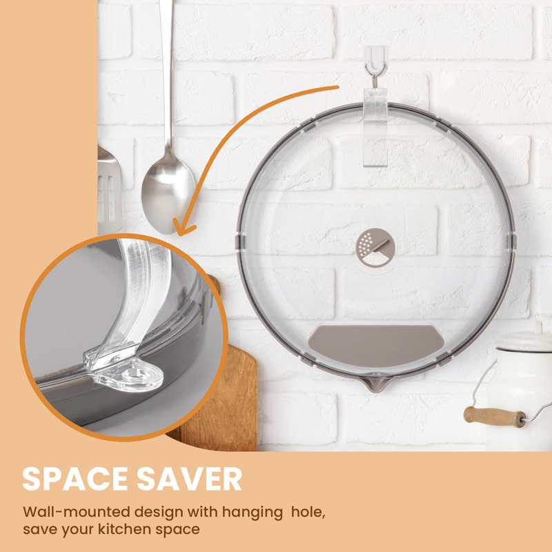 Housse anti-éclaboussures pour micro-ondes 12 pouces, Gris