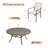 8-Person Patio Dining Set with 60" Round Dining Table and 8 Cushioned Rattan Stackable Chairs-1240252251
