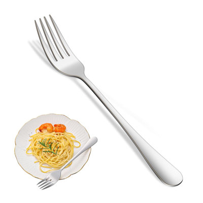  Fourchettes de table en acier inoxydable durable, ensemble de fourchettes de table de 16 pièces de 8 pouces, service de fourchette à argenterie allant au lave-vaisselle, pour la maison, fourchette à argenterie